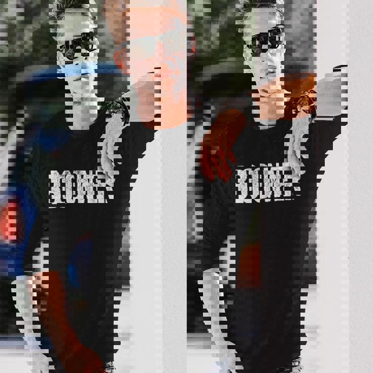 ブーマービンテージベビーブーマージェネレーションプラウドブーマー 長袖Tシャツ 彼への贈り物