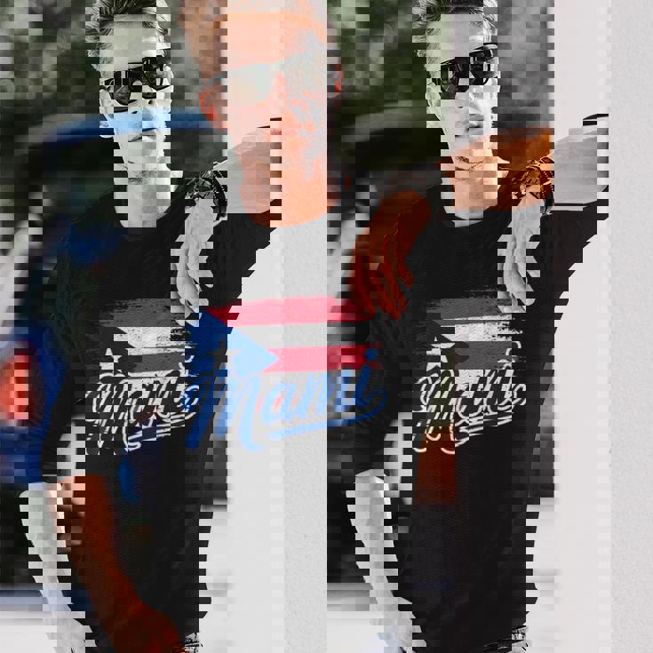 プエルトリコの母旗 プエルトリコ マミ プエルトリコ 長袖Tシャツ 彼への贈り物