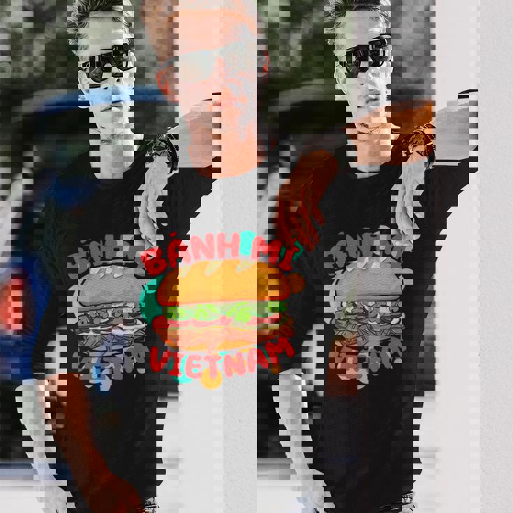 ベトナム自慢のベトナム料理 ベトナム料理 バインミー 長袖Tシャツ 彼への贈り物