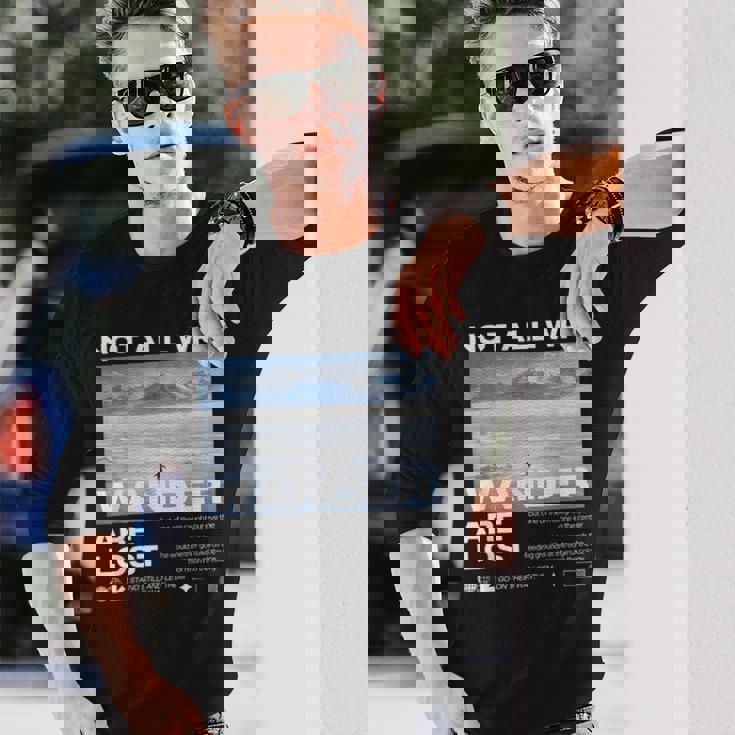 ペンギン「でもどうして」Mountain But Why Meme 長袖Tシャツ 彼への贈り物