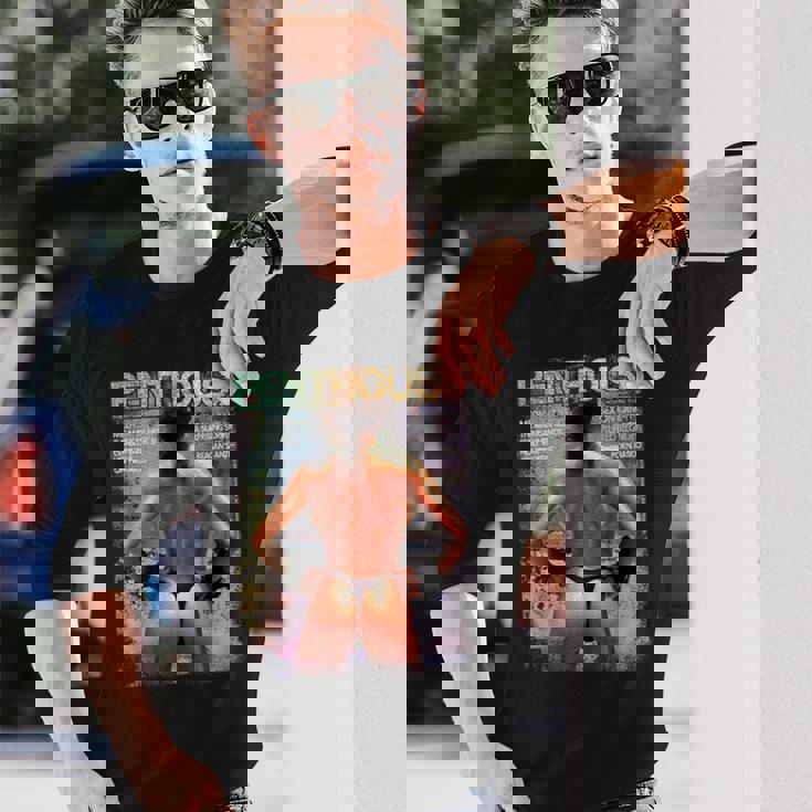 ペントハウスマガジン 1985年11月 Xxx ビキニモデル ビンテージビーチ 長袖Tシャツ 彼への贈り物