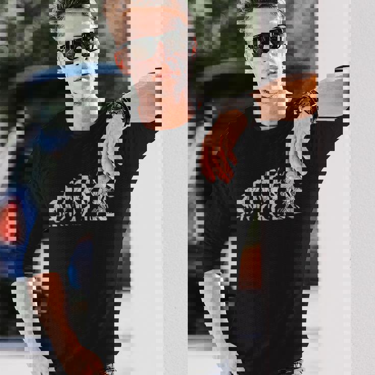 ホッケーゴーリーの進化 面白いアイスホッケー 長袖Tシャツ 彼への贈り物