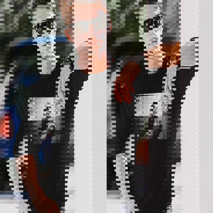 ボクサー マイク・タイソン ロンドンで ジェームズ・ティリス 対 フランク・ブルーノ 長袖Tシャツ 彼への贈り物