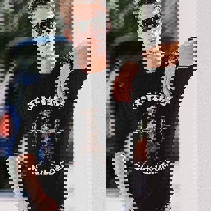 ポンピング ウェイトリフティング おもしろい イタリアングレイハウンド 長袖Tシャツ 彼への贈り物