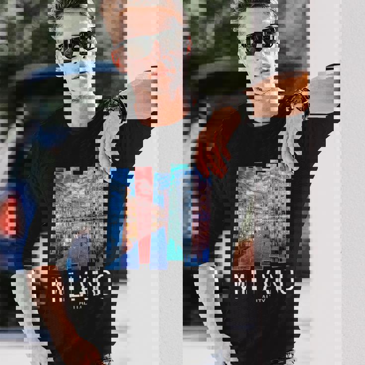 ミラノ シャツ レディース メンズ ミラノ イタリア お土産 ギフト 長袖Tシャツ 彼への贈り物