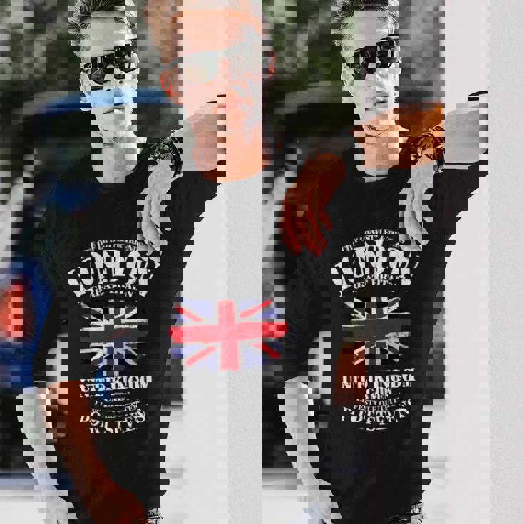 ユニオンジャック 英国の国旗 グレートブリテン ロンドン Union Jack 長袖tシャツ 長袖Tシャツ 彼への贈り物