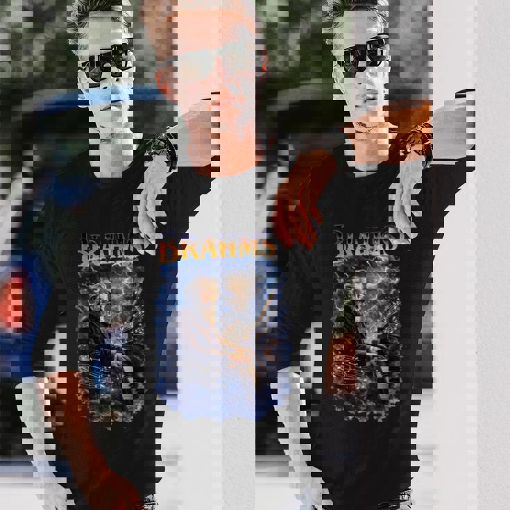 ヨハネス・ブラームス 作曲家 長袖tシャツ 長袖Tシャツ 彼への贈り物