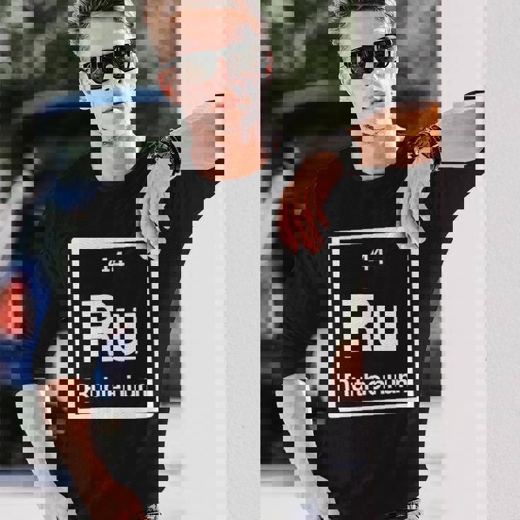 ルテニウム Ru 元素周期表 サイエンスギフト 長袖Tシャツ 彼への贈り物