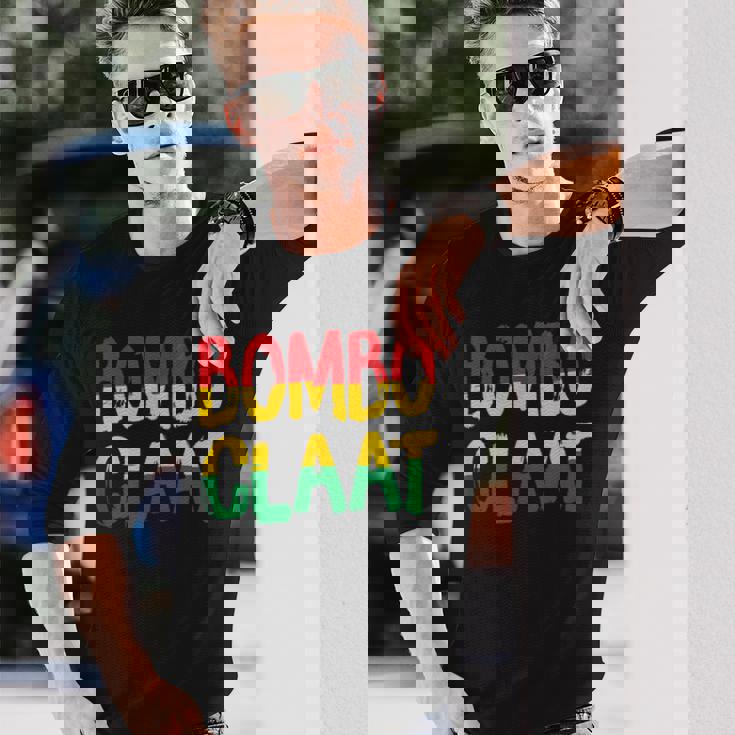 レゲエとジャマイカ Bombo Claat ラスタ ボンボクラット 長袖Tシャツ 彼への贈り物