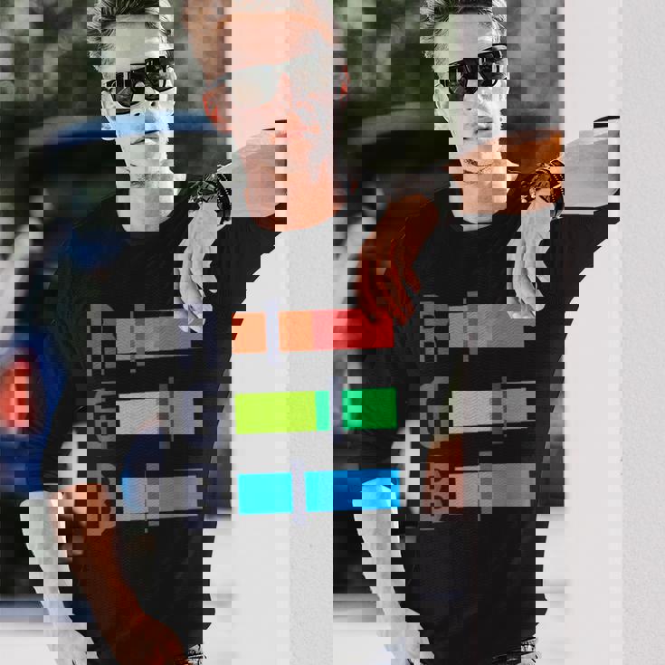 レッド グリーン ブルー Rgb カラー モデル アーティスト 長袖Tシャツ 彼への贈り物