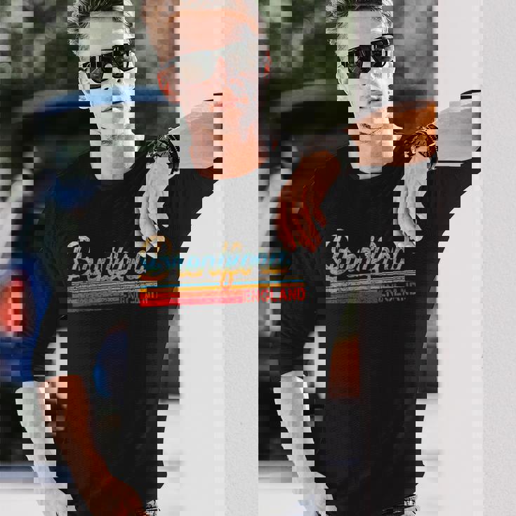 レトロ ヴィンテージ ブレントフォード ヴィンテージ 80年代スタイル ブレントフォード イングランド 長袖Tシャツ 彼への贈り物