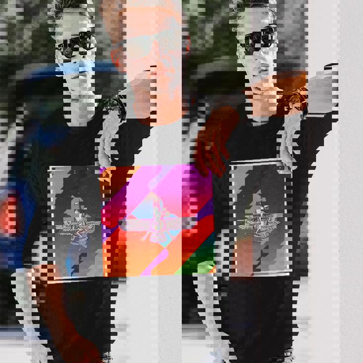 レトロ ヴィンテージ 美的 アヌンナキ 長袖Tシャツ 彼への贈り物