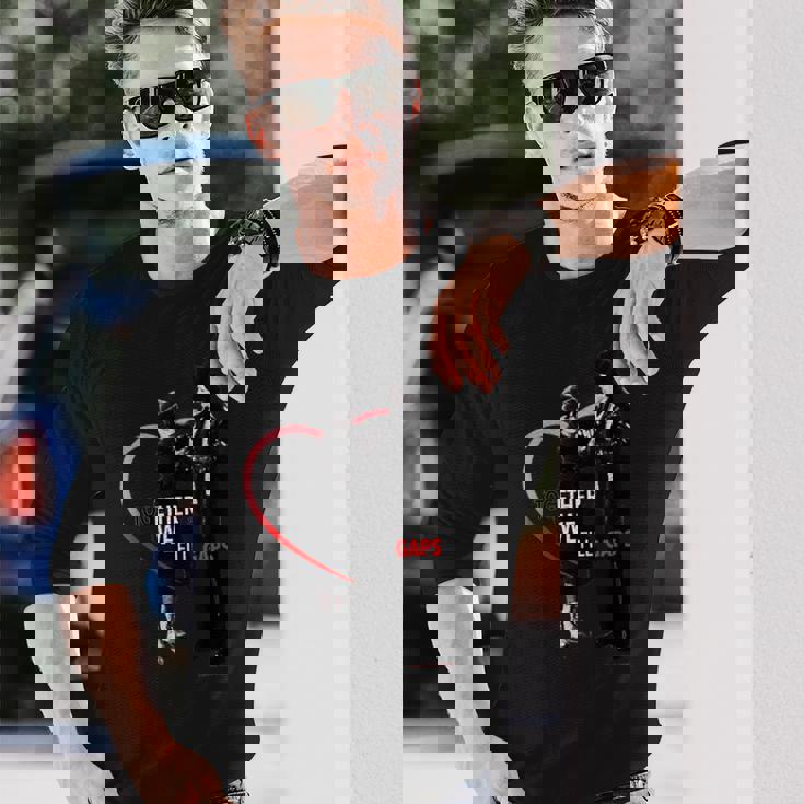 ロッキーみんなでギャップを埋める 長袖Tシャツ 彼への贈り物