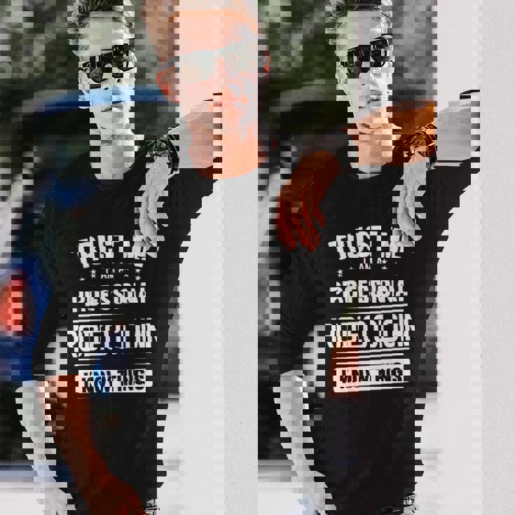 ロデオクラウンアイデアトラストプロフェッショナルロデオクラウン 長袖tシャツ 長袖Tシャツ 彼への贈り物