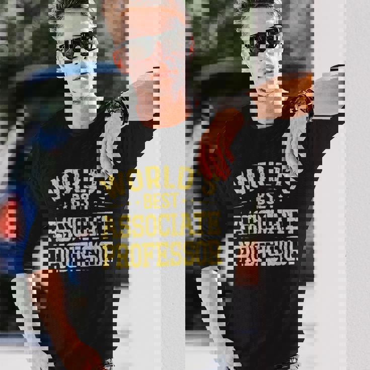 ワールドベスト准教授職位准教授 長袖Tシャツ 彼への贈り物