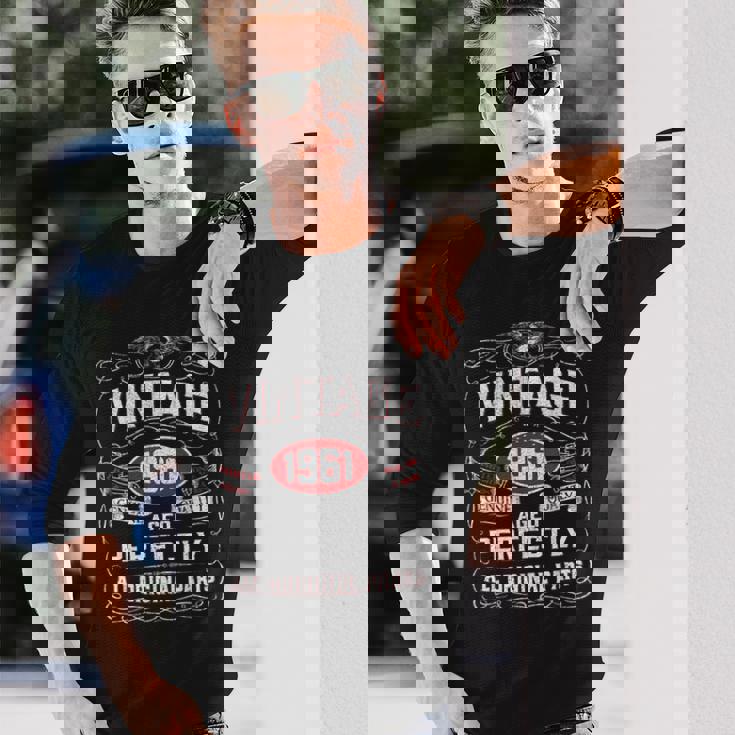 ヴィンテージ 1961 還暦 62歳 1961年生まれ 長袖Tシャツ 彼への贈り物
