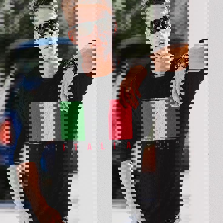 ヴィンテージイタリアンシャツ イタリア国旗 6月2日シャツ イタリア国旗 長袖Tシャツ 彼への贈り物