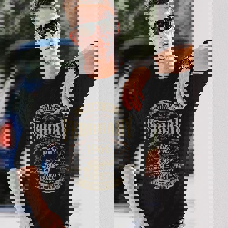 ヴィンテージ還暦伝説 1966年2月 60歳の贈り物 長袖Tシャツ 彼への贈り物