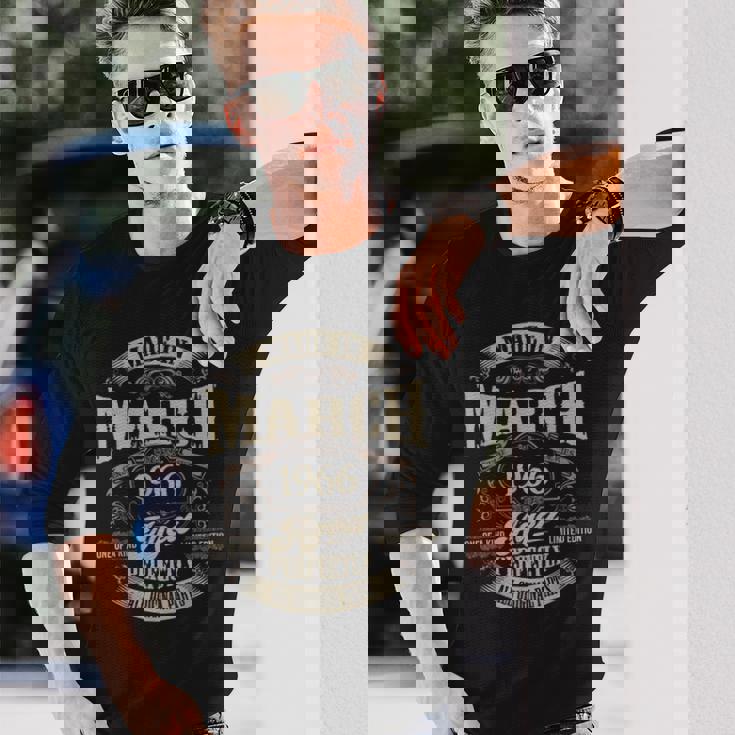 ヴィンテージ還暦伝説 1966年3月 60歳の贈り物 長袖Tシャツ 彼への贈り物