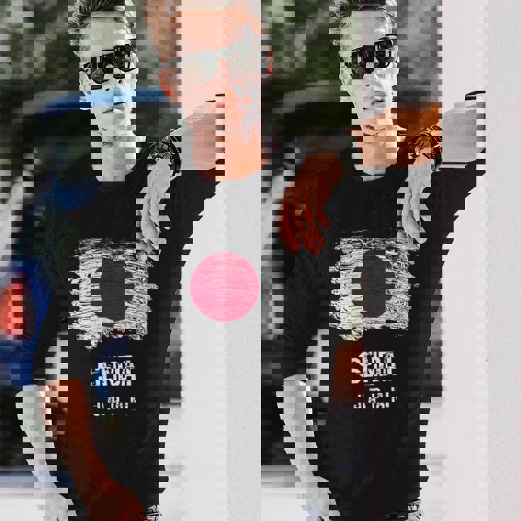 仙台ジャパン 休暇お土産 日本国旗 アンティーク調 長袖Tシャツ 彼への贈り物