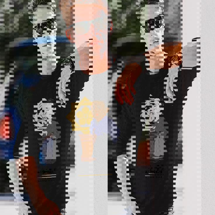 偉人シリーズ_坂本龍馬 長袖Tシャツ 彼への贈り物