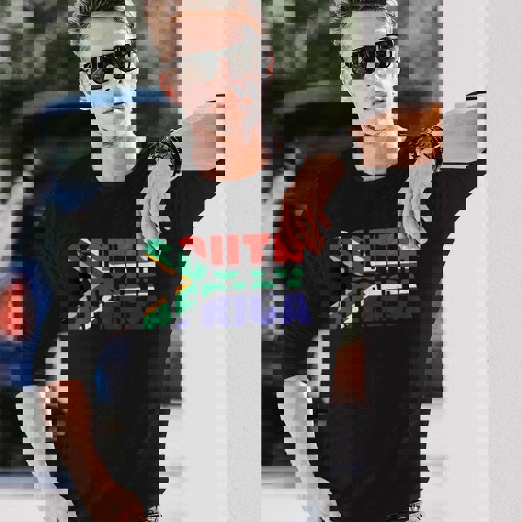 南アフリカ 国旗 南アフリカ 長袖Tシャツ 彼への贈り物