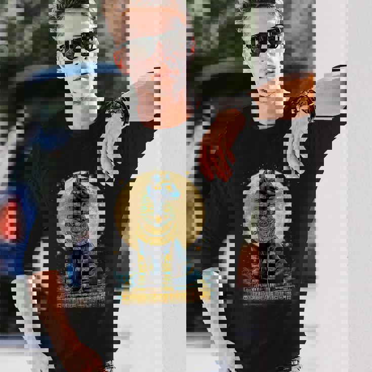 古代エジプト エジプト神 エジプト神話 バステトエジプト学 長袖Tシャツ 彼への贈り物