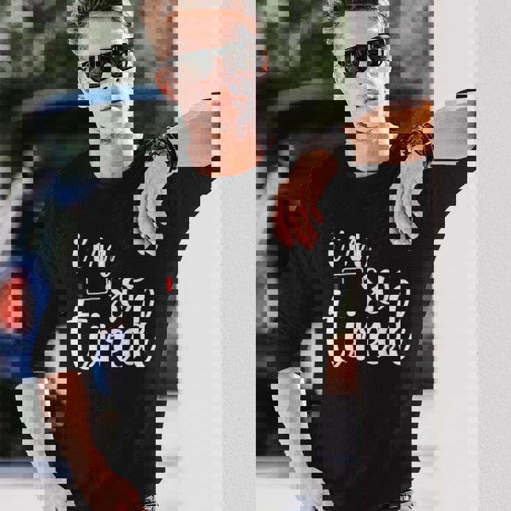 子育て とても疲れました 長袖Tシャツ 彼への贈り物