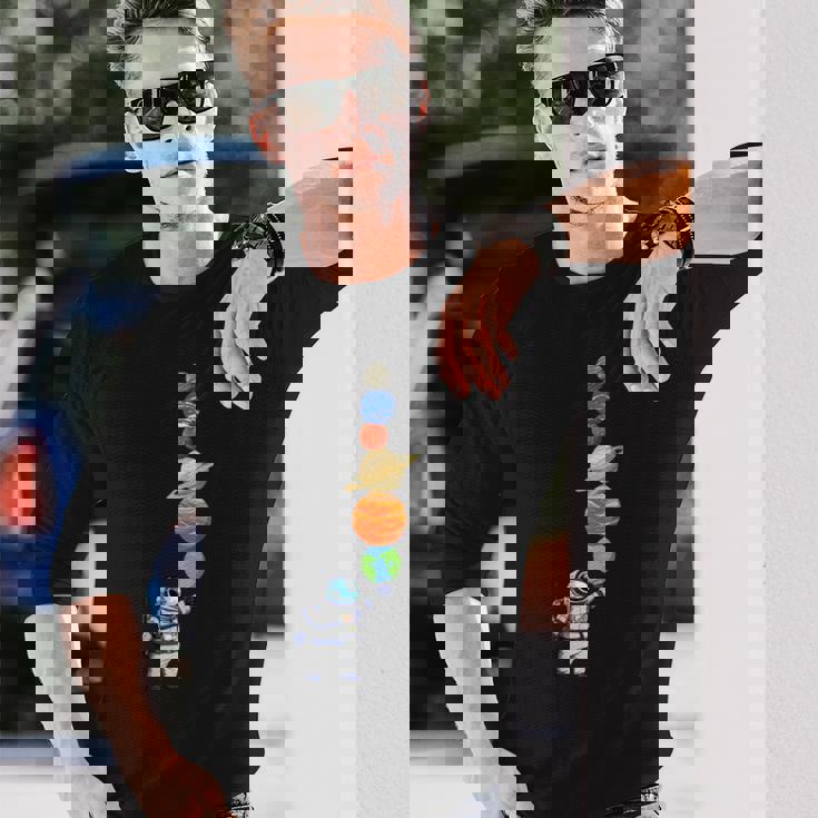 宇宙飛行士 プラネット アイスクリーム 宇宙服 長袖Tシャツ 彼への贈り物