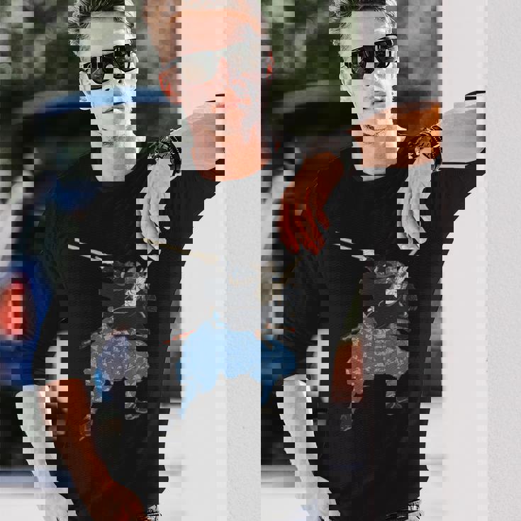 宮本武蔵 武士 武道 長袖Tシャツ 彼への贈り物