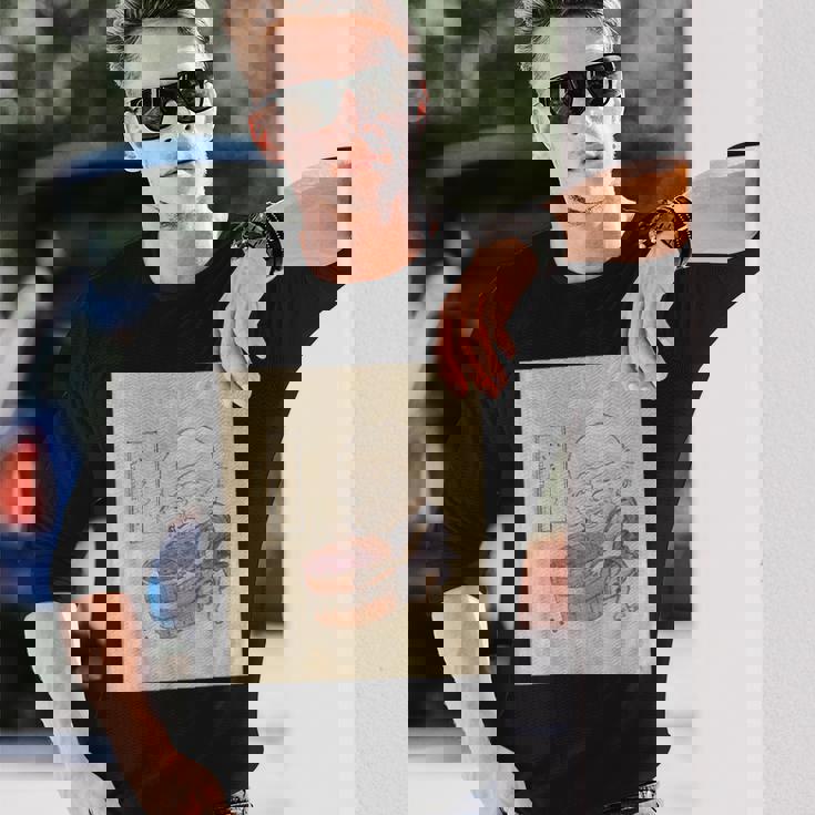 小豆洗い【日本の妖怪シリーズ】 長袖Tシャツ 彼への贈り物