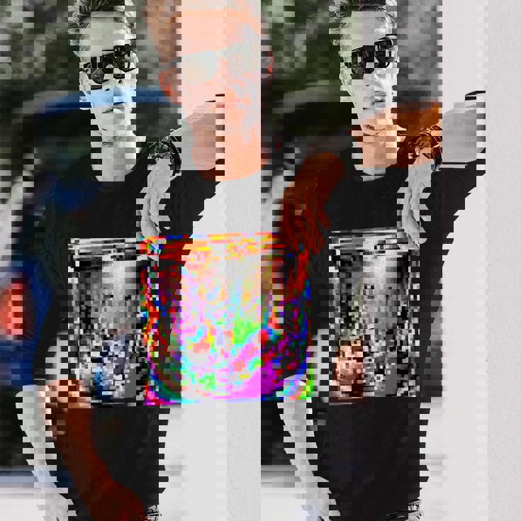 敵対的 アンチフェイシャル認識 カモフラージュ インビジビリティ 長袖Tシャツ 彼への贈り物