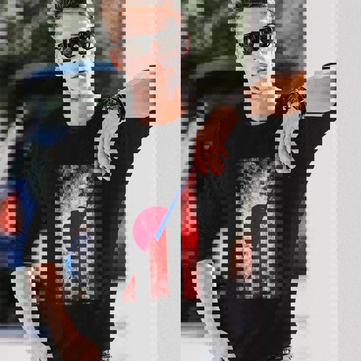 日本&プエルトリコの旗 日本のプエルトリコ。 長袖Tシャツ 彼への贈り物