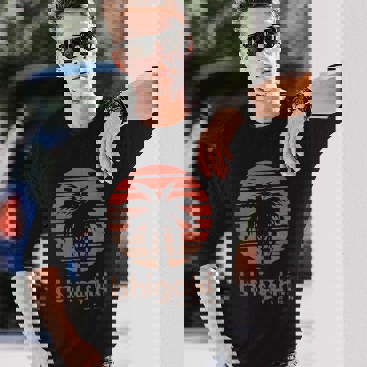 日本 石垣 長袖Tシャツ 彼への贈り物