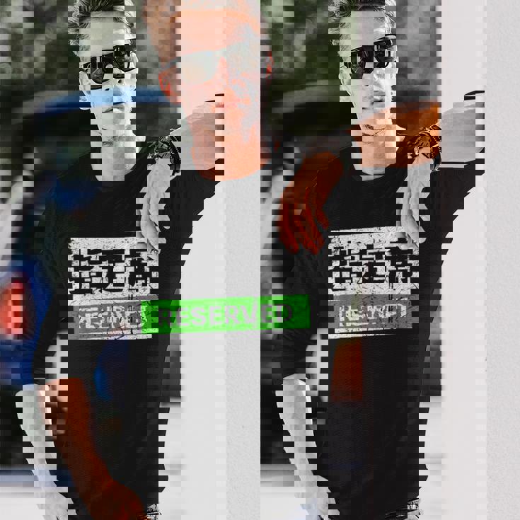 日本列車予約シート標識 新幹線 長袖Tシャツ 彼への贈り物