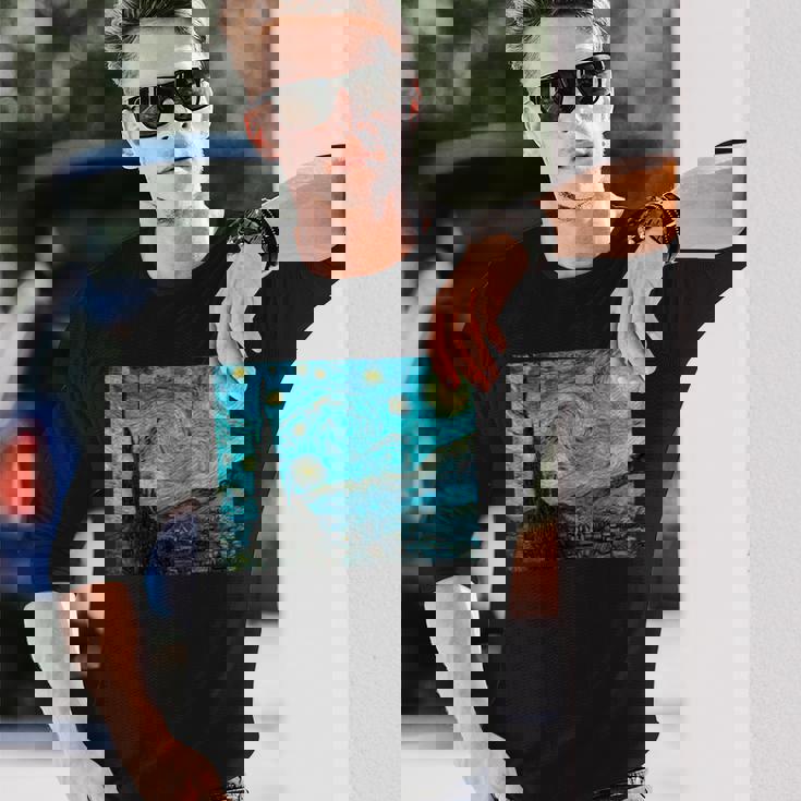 星月夜 ゴッホ 長袖tシャツ 長袖Tシャツ 彼への贈り物