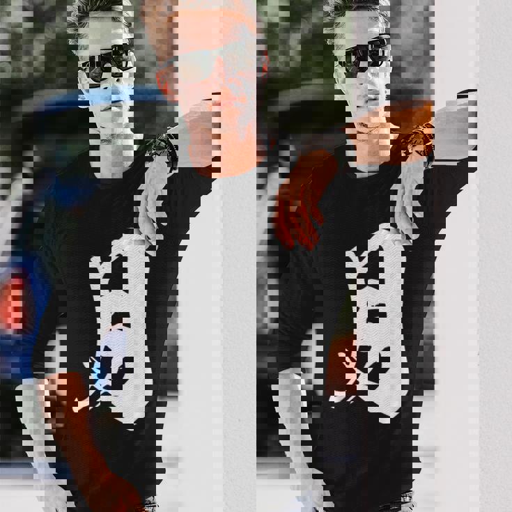 月 漢字 一文字 ムーン ルナ シンプル 黒 他カラー メンズ レディース 大きいサイズ 筆文字 長袖Tシャツ 彼への贈り物