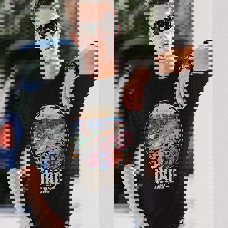 東京 日本 新幹線 さくら 富士山 漢字 お土産 長袖Tシャツ 彼への贈り物