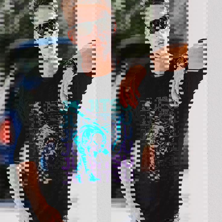 柔術柔術 呪術廻戦 レトロ 長袖Tシャツ 彼への贈り物