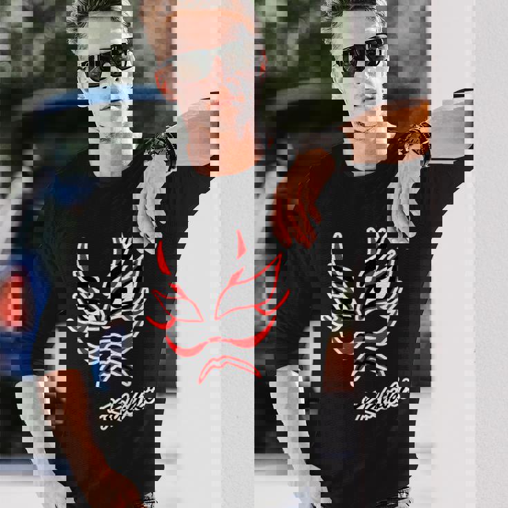 歌舞伎 カブキ Kabuki【顔】日本 文化 和柄 面白い 長袖Tシャツ 彼への贈り物