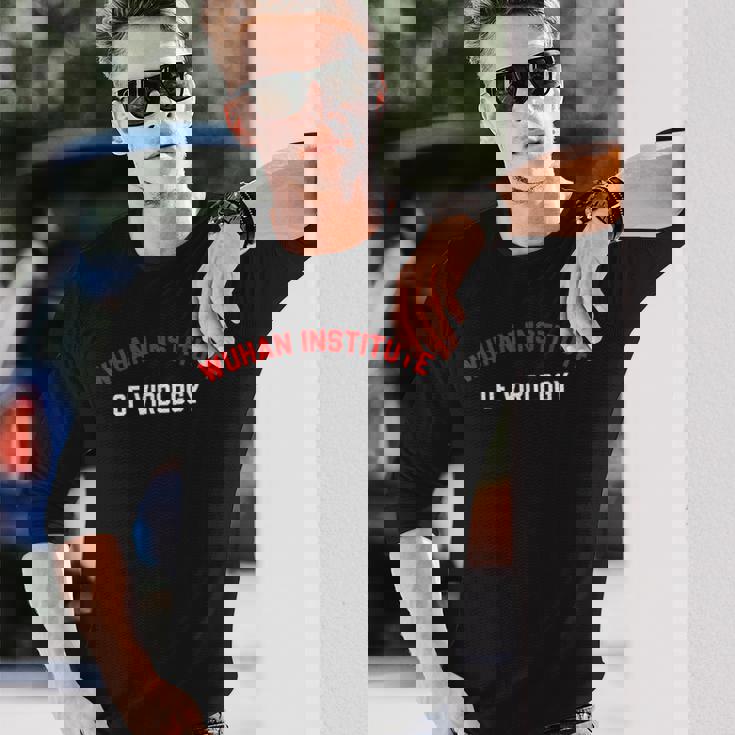 武漢ウイルス学研究所アパレル 長袖Tシャツ 彼への贈り物