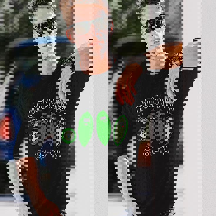 沖縄ゴーヤさんたち 長袖Tシャツ 彼への贈り物