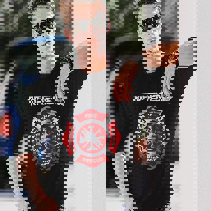 消防士 Ems 消防救助 長袖Tシャツ 彼への贈り物