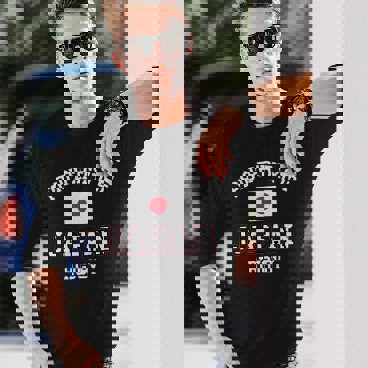 物件日本ラグビー日本代表旗選手ファンサポーター 長袖tシャツ 長袖Tシャツ 彼への贈り物