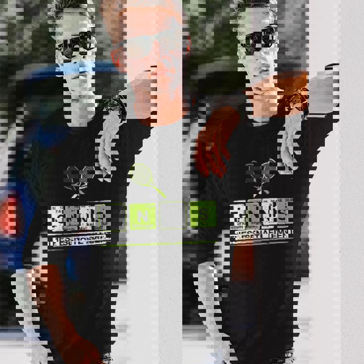 理科 先生 化学 教授 テニス 選手 スポーツ 長袖tシャツ 長袖Tシャツ 彼への贈り物