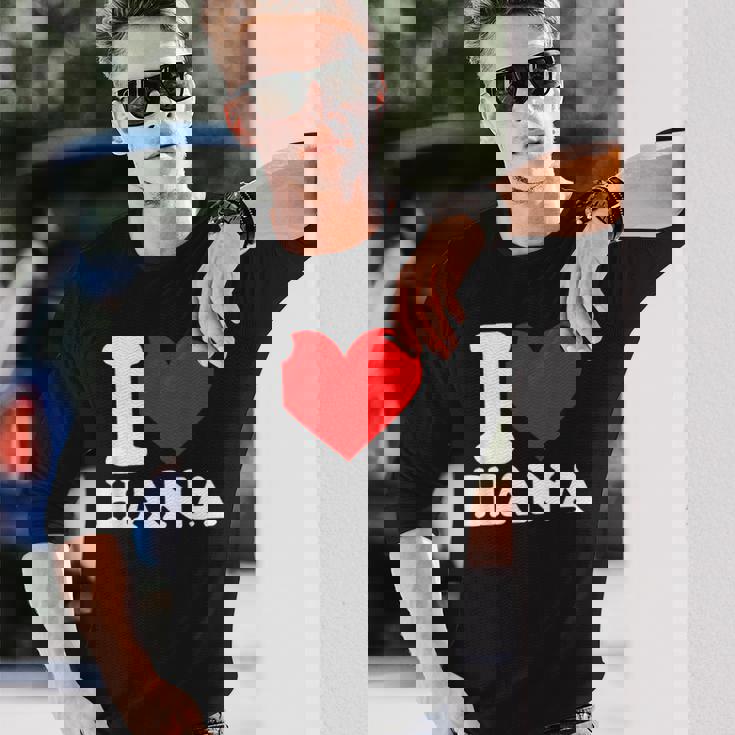 私はハナという名前が大好きです 長袖Tシャツ 彼への贈り物