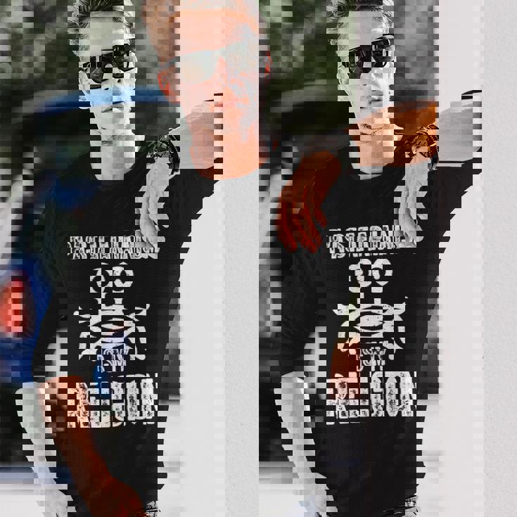 空飛ぶスパゲッティモンスター Fsm パスタファリアニズム イズ マイ リジョン 長袖Tシャツ 彼への贈り物