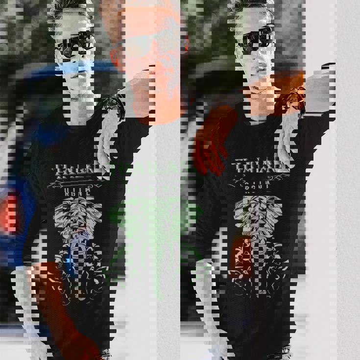 象 タイ バンコク タイ 長袖Tシャツ 彼への贈り物