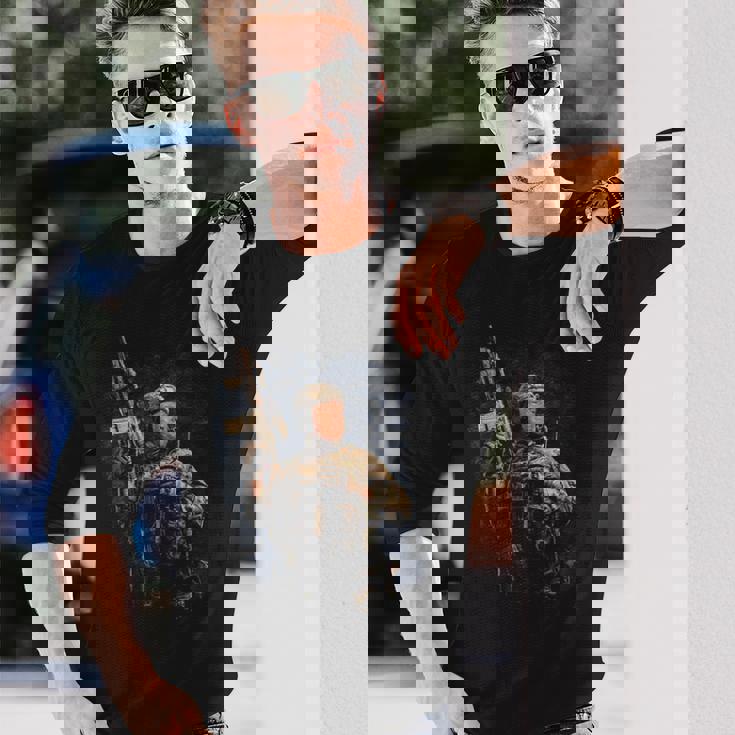 軍兵 トランプ Ready To Kickome Democrats Usa 長袖Tシャツ 彼への贈り物