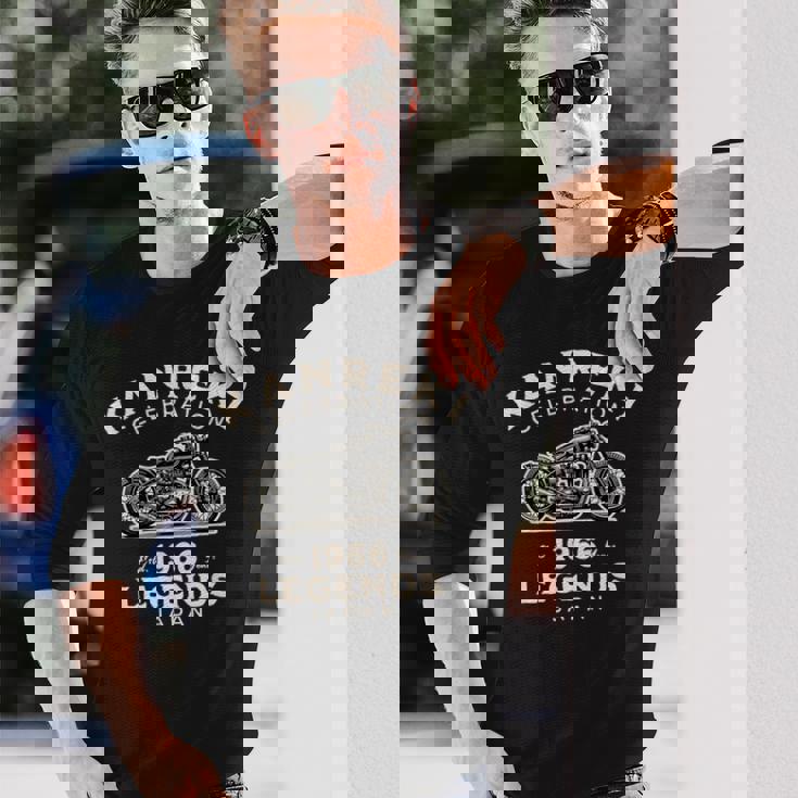 還暦祝い 1966年（昭和41年）生まれのバイク好き 2026年（令和8年）60歳記念 かっこいい 長袖Tシャツ 彼への贈り物